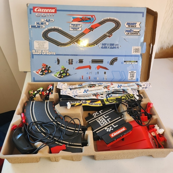 Carrera Go Mariokart Mario Cart Car Racing Set 20080146 complete In Box - Picture 5 of 6